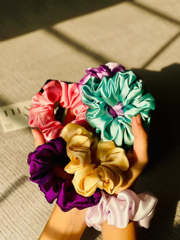 Box of 24 & 48 Handmade Silk Scrunchies