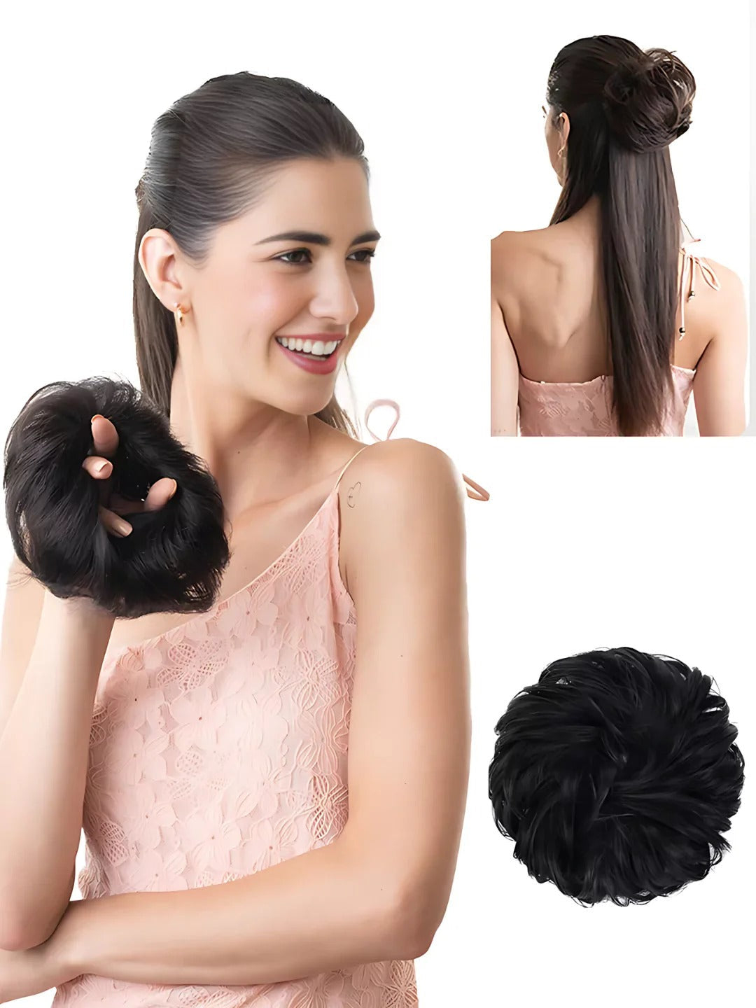 PREMIUM MESSY BUN HAIR SCRUNCHIES (Get Surprise Gift)