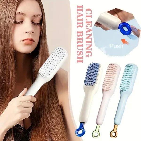 Self-Cleaning Hair Brush